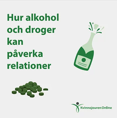 Broshyromslag: Hur alkohol och droger kan påverka relationer